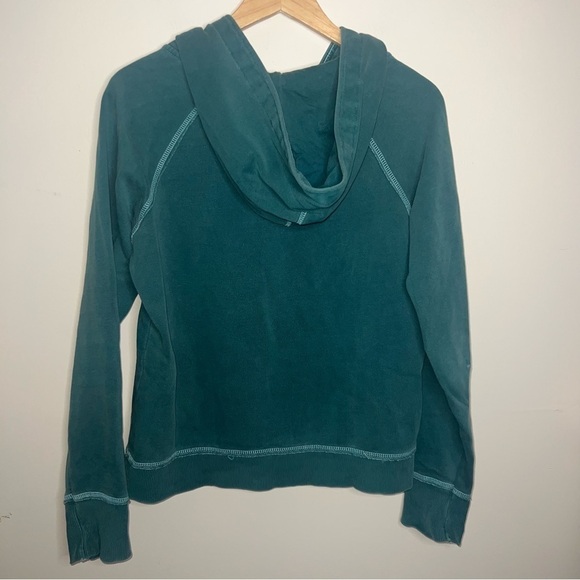 American Eagle Hooded Sweatshirt Green with Kangaroo Pocket Size Medium - Picture 2 of 8